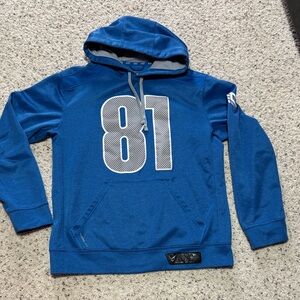 Nike Blue Men's Hoodie with 81 Graphic